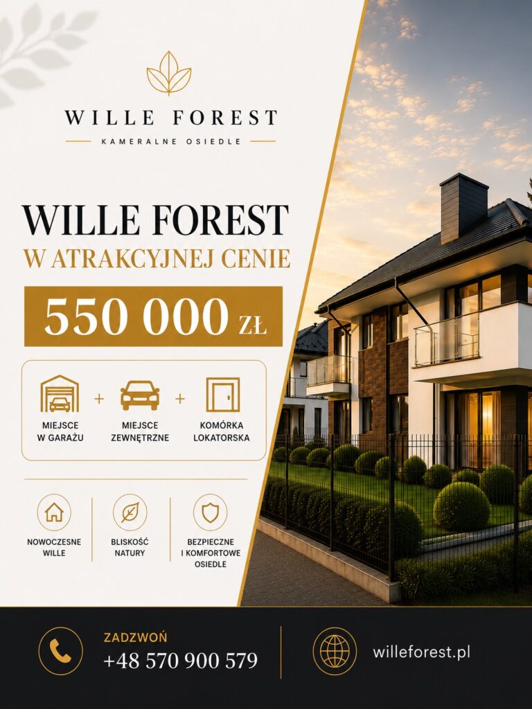 wille forest w atrakcyjnej cenie juz od 550 000 zł kameralne osiedle, do okola las